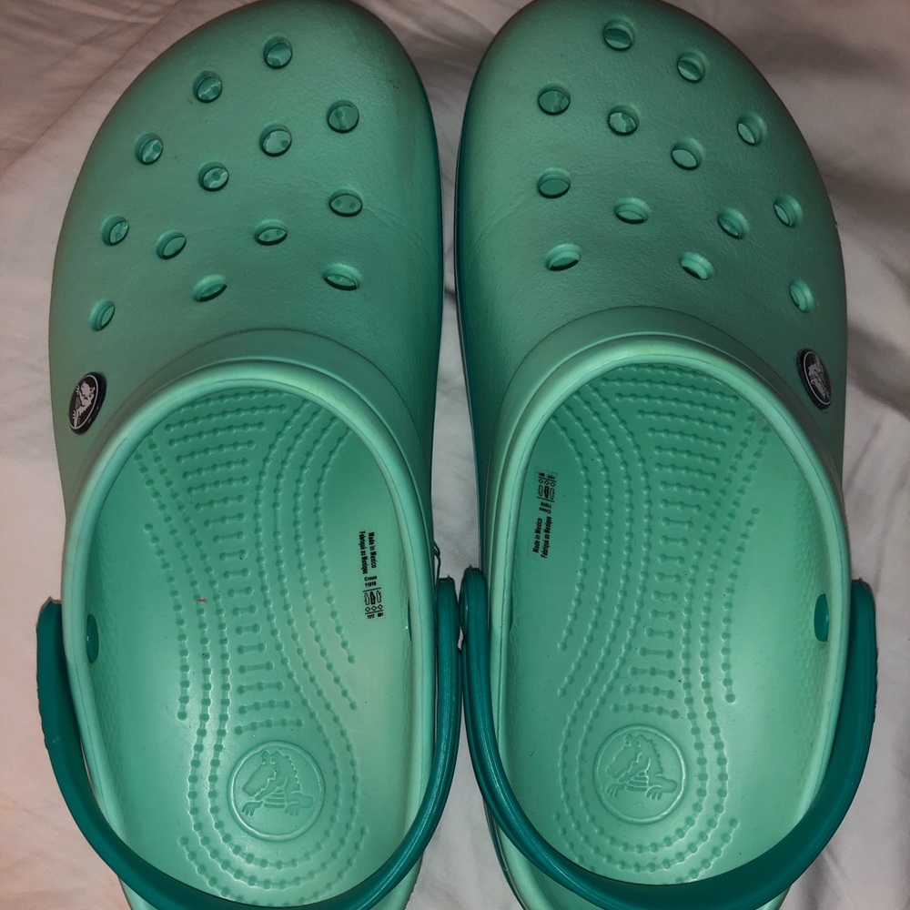 Mint Green Crocs